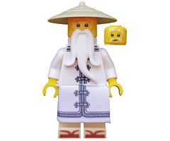 Sensei Wu - The LEGO Ninjago Movie, White Robe, Zori Sandals