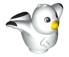 Duplo, Animal Bird Seagull with Black Wing Tips Pattern
