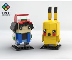 Ash & Pikachu Pokémon Brickheadz