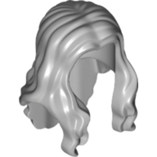 Minifigure, Hair Long Wavy with Center Part