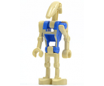 Battle Droid Pilot with Blue Torso with Tan Insignia and One Straight Arm