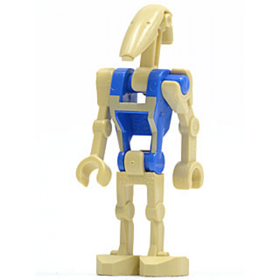 Battle Droid Pilot with Blue Torso with Tan Insignia and One Straight Arm