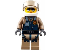 Mountain Police - Officer Female, Pilot with Helmet and Visor