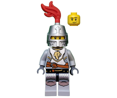 Kingdoms - Lion Knight Breastplate with Lion Head and Belt, Helmet Closed, Smirk and Stubble Beard