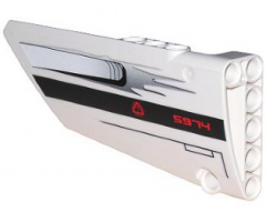 Technic, Panel Fairing #17 Large Smooth, Side A with '5974' and Air Intake Pattern (Sticker) - Set 5974