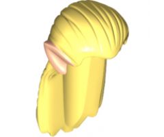 Minifigure, Hair Long Straight with Light Nougat Elf Ears Pattern