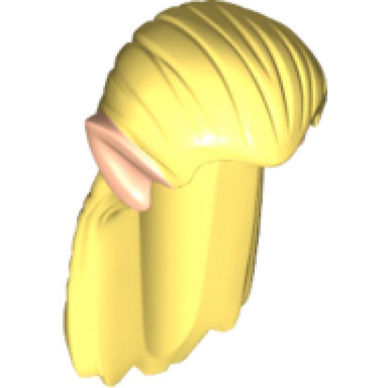 Minifigure, Hair Long Straight with Light Nougat Elf Ears Pattern