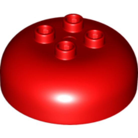 Duplo, Brick Round 4 x 4 Dome Top with 2 x 2 Studs