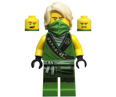 Lloyd - Legacy, Rebooted, Ninjago Logogram 'MANTER' on Torso