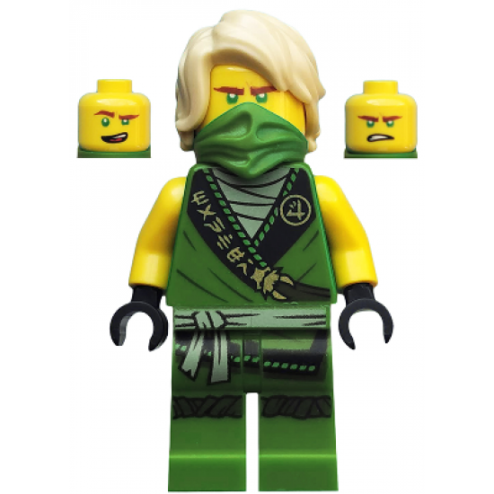 Lloyd - Legacy, Rebooted, Ninjago Logogram 'MANTER' on Torso