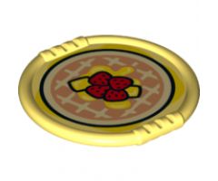 Duplo, Figure Wear & Utensil Disk with Pie Pattern