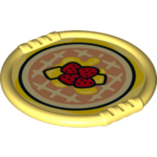 Duplo, Figure Wear & Utensil Disk with Pie Pattern