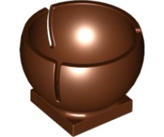 Cylinder Hemisphere 3 x 3 Ball Turret Socket with 2 x 2 Base