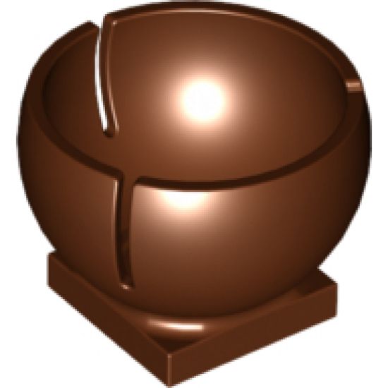 Cylinder Hemisphere 3 x 3 Ball Turret Socket with 2 x 2 Base