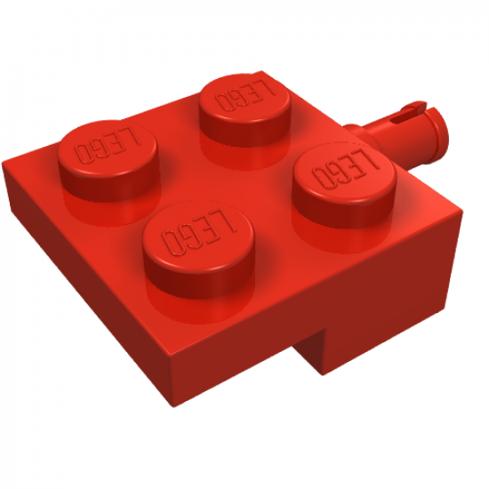 Plate, Modified 2 x 2 with Wheel Holder