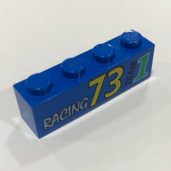 Brick 1 x 4 with Racing 73 Pattern