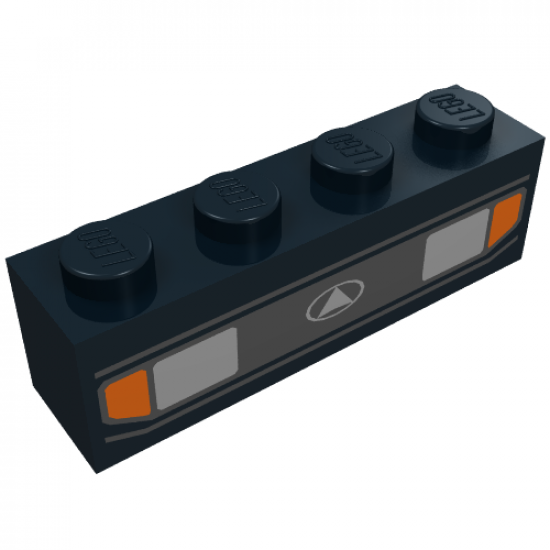 Brick 1 x 4 with Car Headlights and Blinkers Pattern
