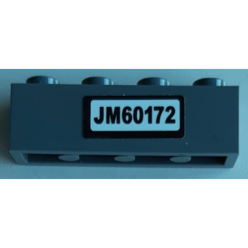 Brick 1 x 4 with 'JM60172' Pattern (Sticker) - Set 60172