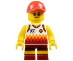 Beachgoer - Boy, Red Cap and Basketball Jersey