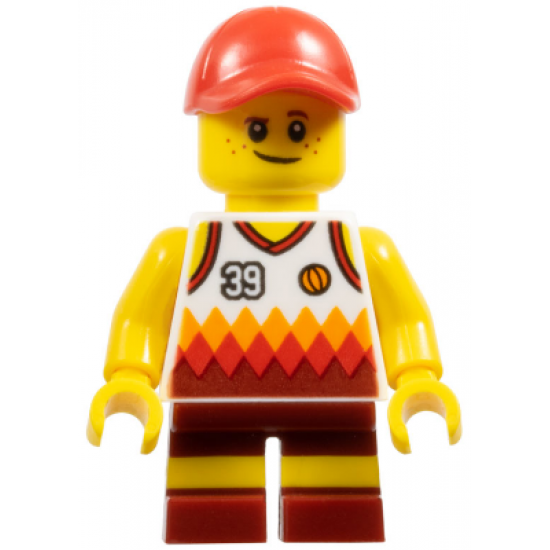 Beachgoer - Boy, Red Cap and Basketball Jersey