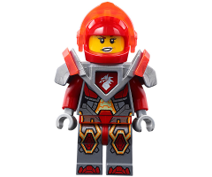 Macy - Trans-Neon Orange Visor and Dark Red Plume