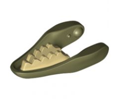 Animal, Body Part Dinosaur Jaw Lower Raptor with Tan Teeth Pattern