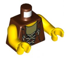 Torso Dino Vest with String Pattern / Yellow Arms / Yellow Hands