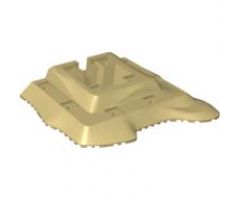 Baseplate, Raised 18 x 22 No Studs Two Level, 11 Holes