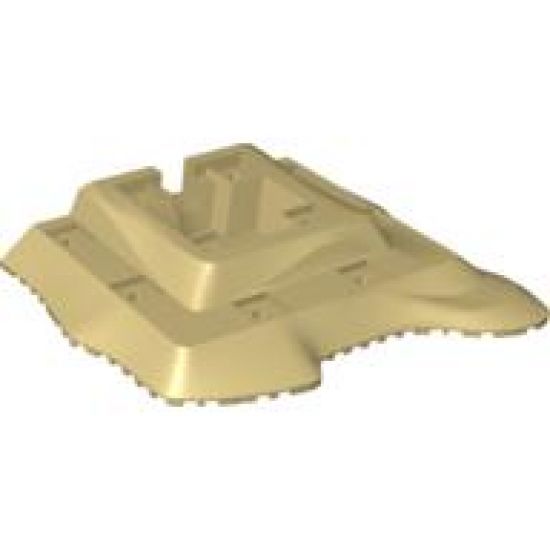 Baseplate, Raised 18 x 22 No Studs Two Level, 11 Holes