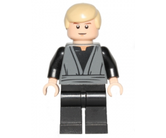 Luke Skywalker (Dark Bluish Gray Jedi Robe)