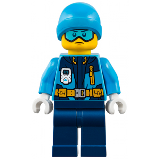 Arctic Explorer - Ski Beanie Hat, Light Blue Ski Goggles