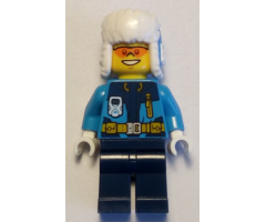 Arctic Explorer - Ushanka Hat, Orange Sunglasses