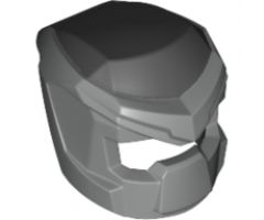 Minifigure, Headgear Helmet Space with Open Visor Small with Metallic Silver Pattern