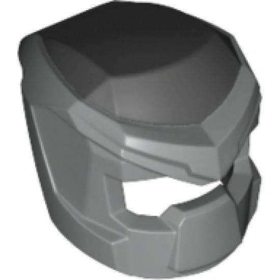 Minifigure, Headgear Helmet Space with Open Visor Small with Metallic Silver Pattern