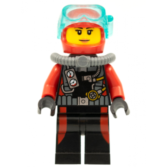 Scuba Diver, Female without Flippers