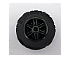 Wheel & Tire Assembly 30.4mm D. x 20mm with No Pin Holes and Reinforced Rim with Black Tire 49.5 x 20 (56145 / 15413)