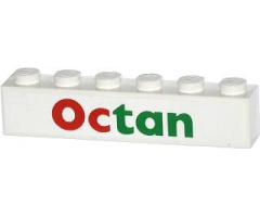 Brick 1 x 6 with Octan Pattern (Sticker) - Set 4207