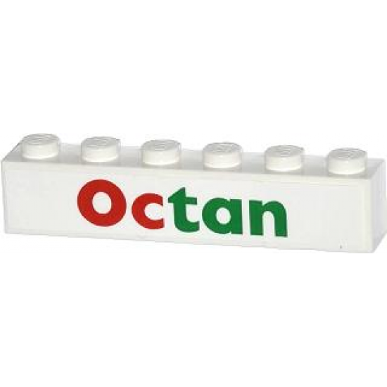 Brick 1 x 6 with Octan Pattern (Sticker) - Set 4207
