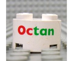 Brick, Round 2 x 2 with Axle Hole with Octan Pattern