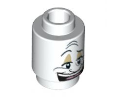 Brick, Round 1 x 1 with Face Male with Smile and Forehead Lines Pattern (LumiÃ¨re)