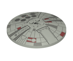 Dish 8 x 8 Inverted (Radar) with Mini Millennium Falcon Pattern