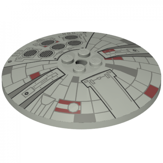Dish 8 x 8 Inverted (Radar) with Mini Millennium Falcon Pattern