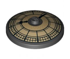 Dish 4 x 4 Inverted (Radar) with Solid Stud with Clock Face Pattern