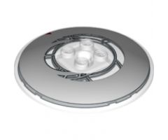 Dish 6 x 6 Inverted (Radar) - Solid Studs with Asymmetrical Clock Face Pattern