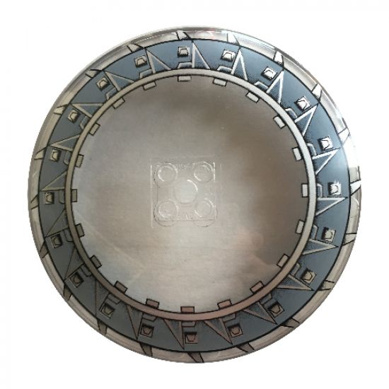 Dish 10 x 10 Inverted (Radar) - Hollow Studs with Serrated Blades Pattern