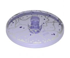Dish 4 x 4 Inverted (Radar) with Solid Stud with White Force Field Pattern