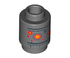 Brick, Round 1 x 1 with SW IG-88 Head Pattern 2