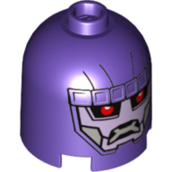 Brick, Round 2 x 2 x 1 2/3 Dome Top with Sentinel Face Pattern