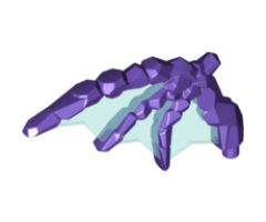 Minifigure, Body Wear Wing Rocky with Smooth Trans-Light Blue Membranes Pattern
