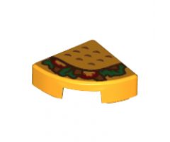 Tile, Round 1 x 1 Quarter with Taco Pattern